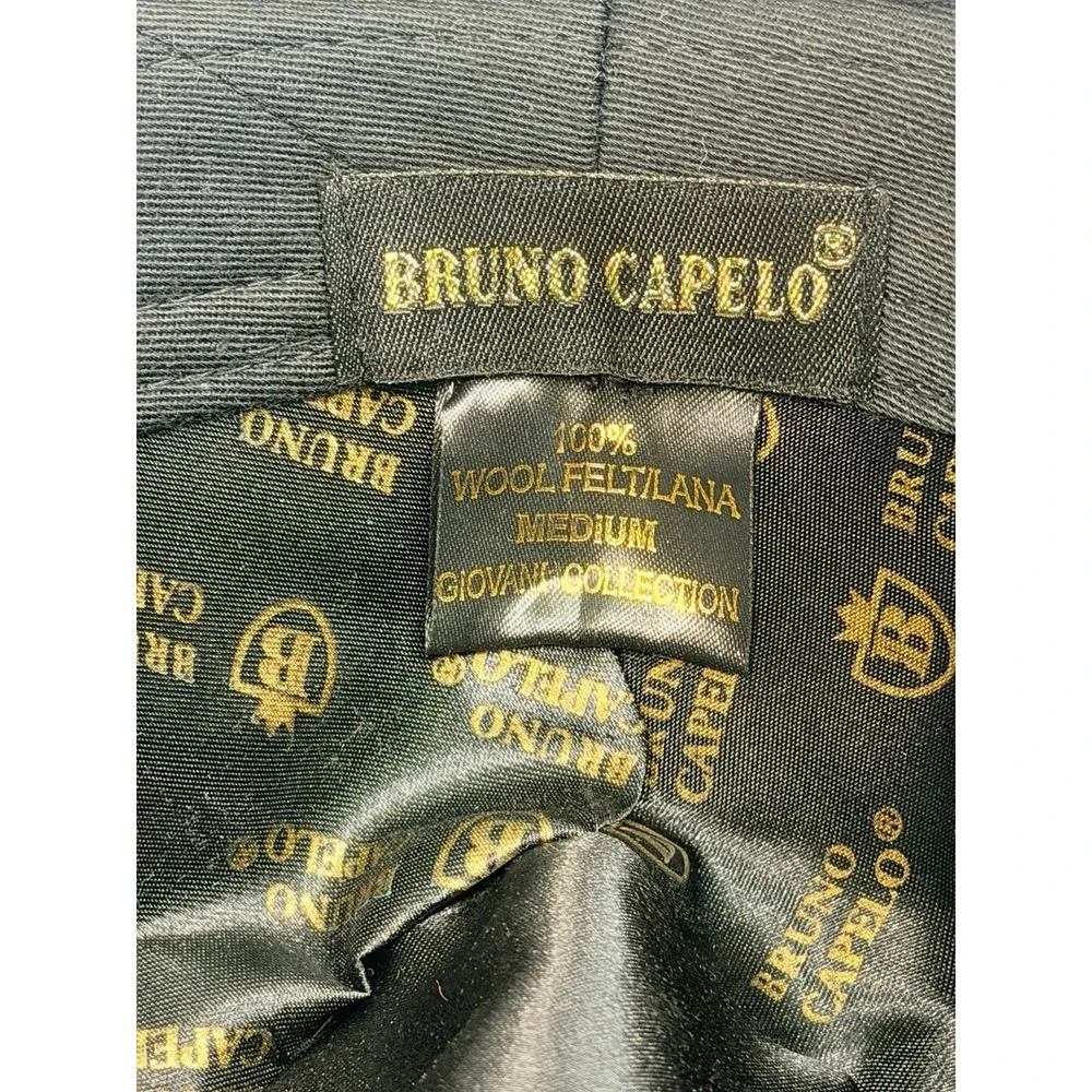 Bruno Capelo Giovanni Fedora Medium Orange 100% Australian Wool Hat New